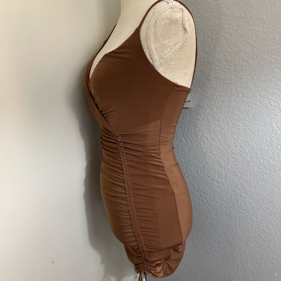 PrettyLittleThing Brown Mini Dress - Picture 2 of 6